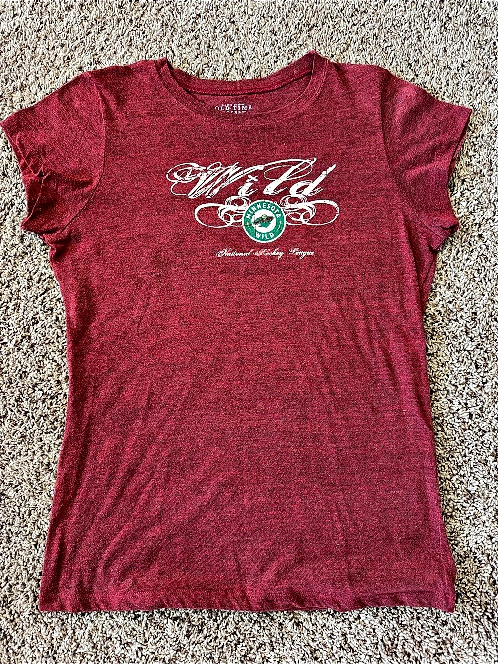 MN Wild Old Time Hockey Short Sleeve Graphic Tee - Size XL